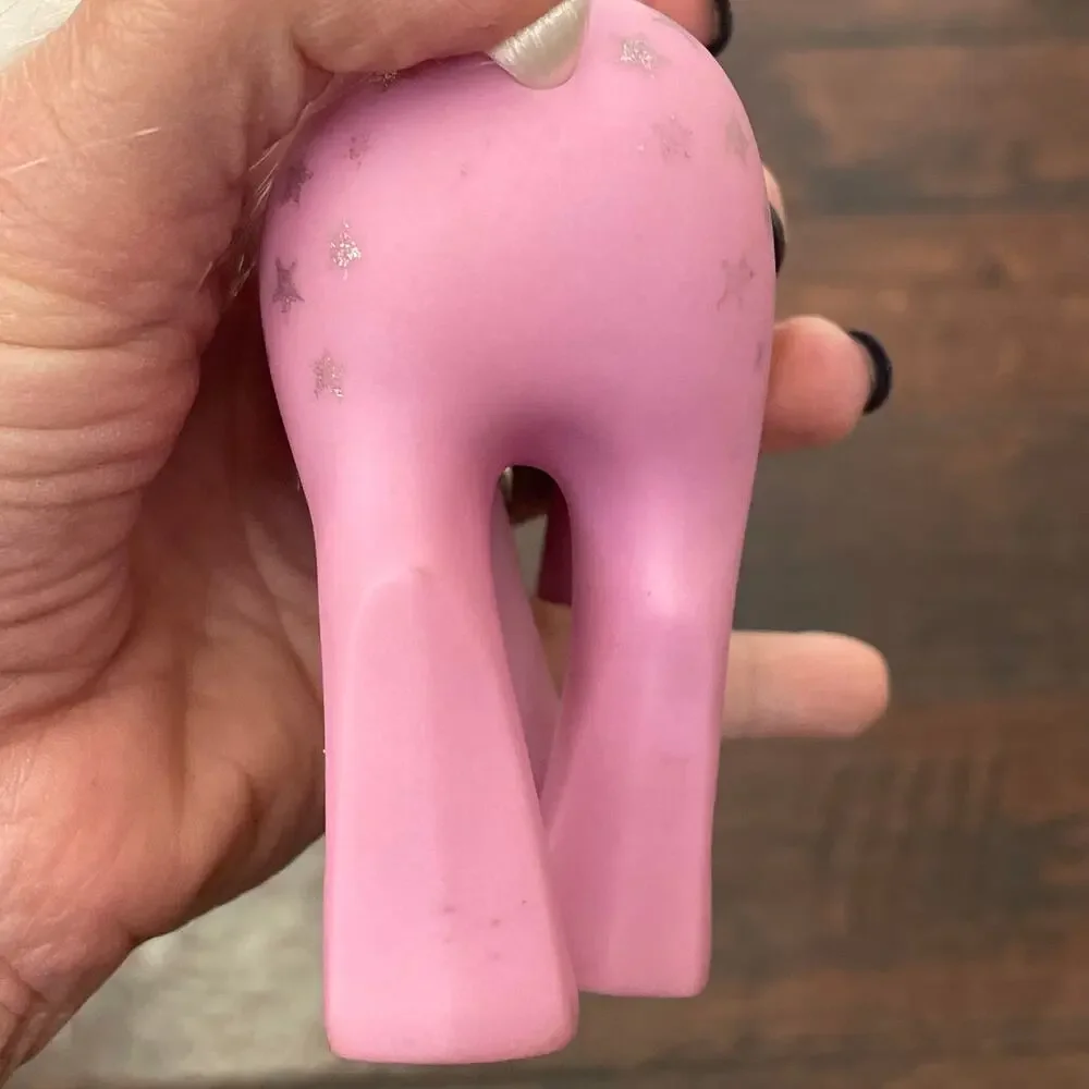 My Little Pony Milky Way w/ Brush G1 MLP Pink Unicorn w/ Stars Vintage 1987 Toy